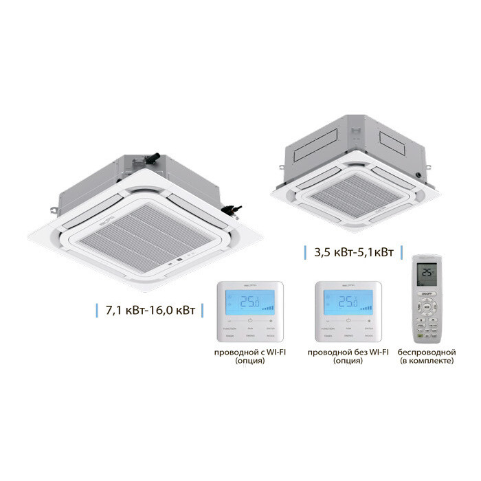 Кассетный кондиционер Aeronik ASI-AKH100R1/B-S INV/ASO-AGUHN100R1/INV