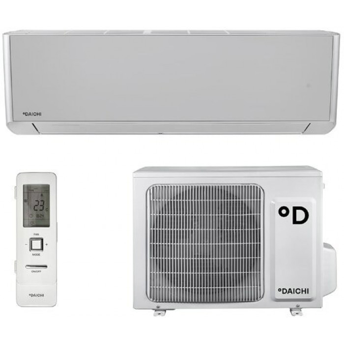 Инверторная сплит-система серебристого цвета Daichi DA35CVQS1-S/DF35CVS1