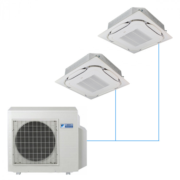 Кассетная мульти-сплит-система Daikin FCAG на 2 комнаты