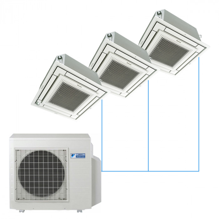 Кассетная мульти-сплит-система Daikin FFA на 3 комнаты