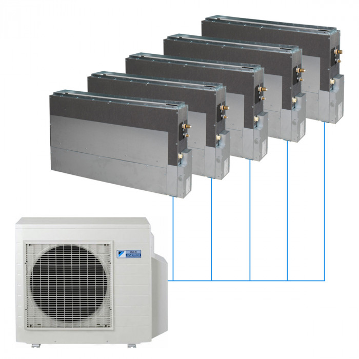 Напольная мульти-сплит-система Daikin на 5 комнат
