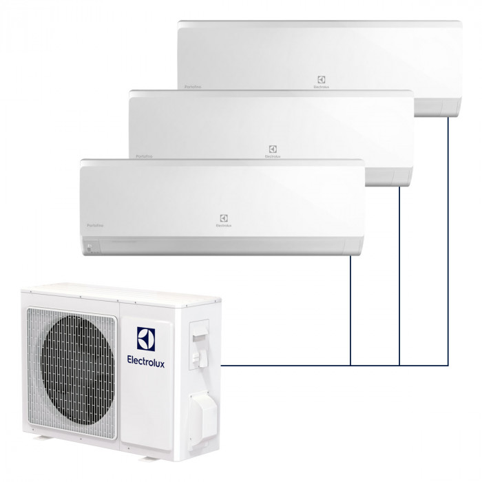 Настенная мульти-сплит-система Electrolux Portofino на 3 комнаты