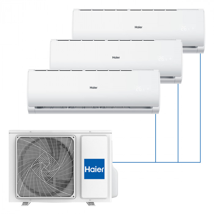 Настенная мульти-сплит-система Haier Leader 2023 на 3 комнаты
