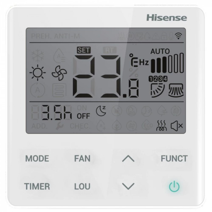Настенная сплит-система Hisense Zoom FM DC Inverter R32 на 4 комнаты