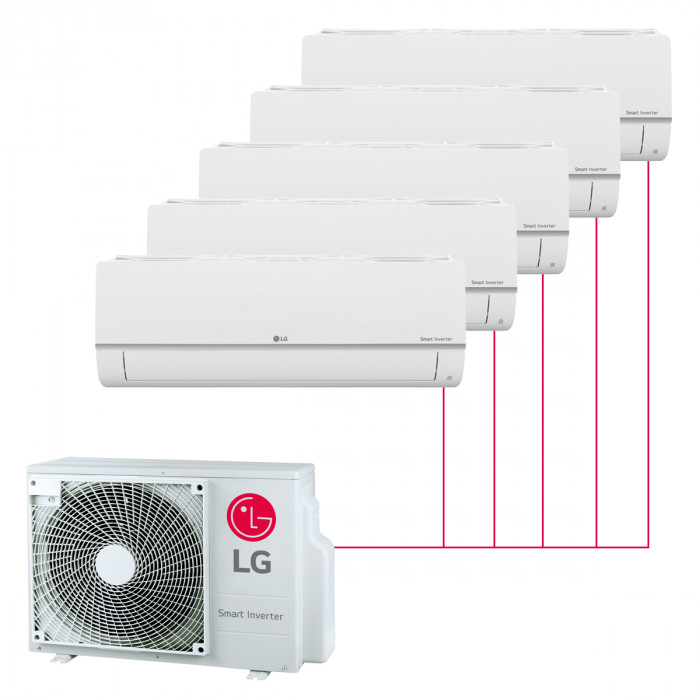 Настенная мульти-сплит-система LG Standard на 5 комнат