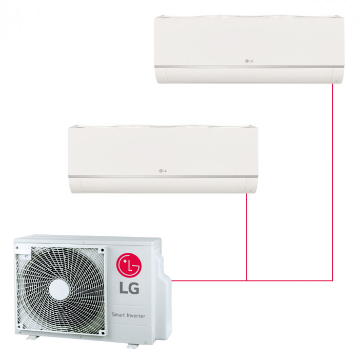 Настенная мульти-сплит-система LG Standard Plus S на 2 комнаты