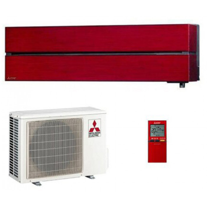 Настенная сплит-система красного цвета Mitsubishi Electric MSZ-LN60VGR/MUZ-LN60VG