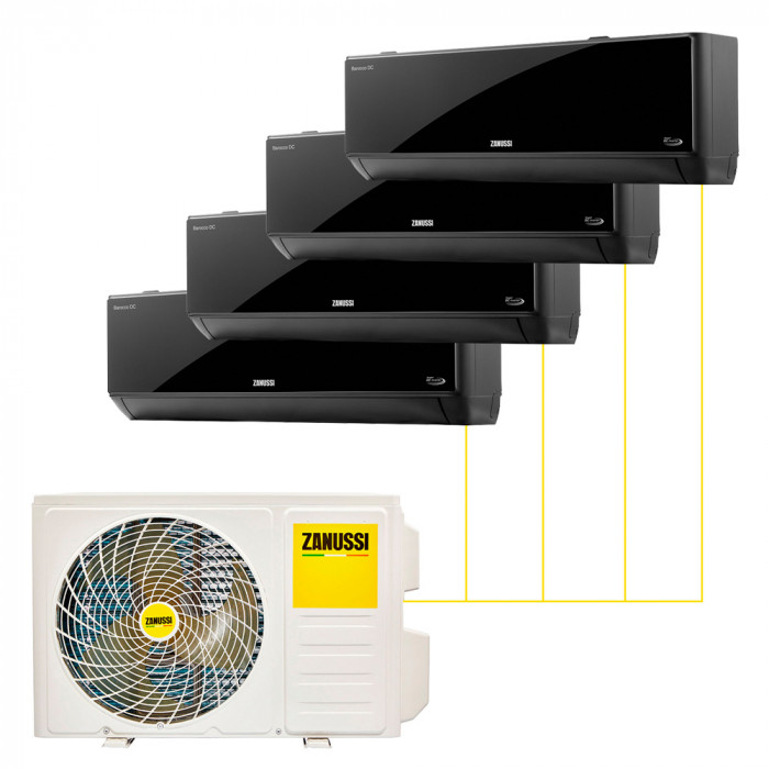Настенный кондиционер Zanussi Multi Combo ERP DC 2 Black на 4 комнаты